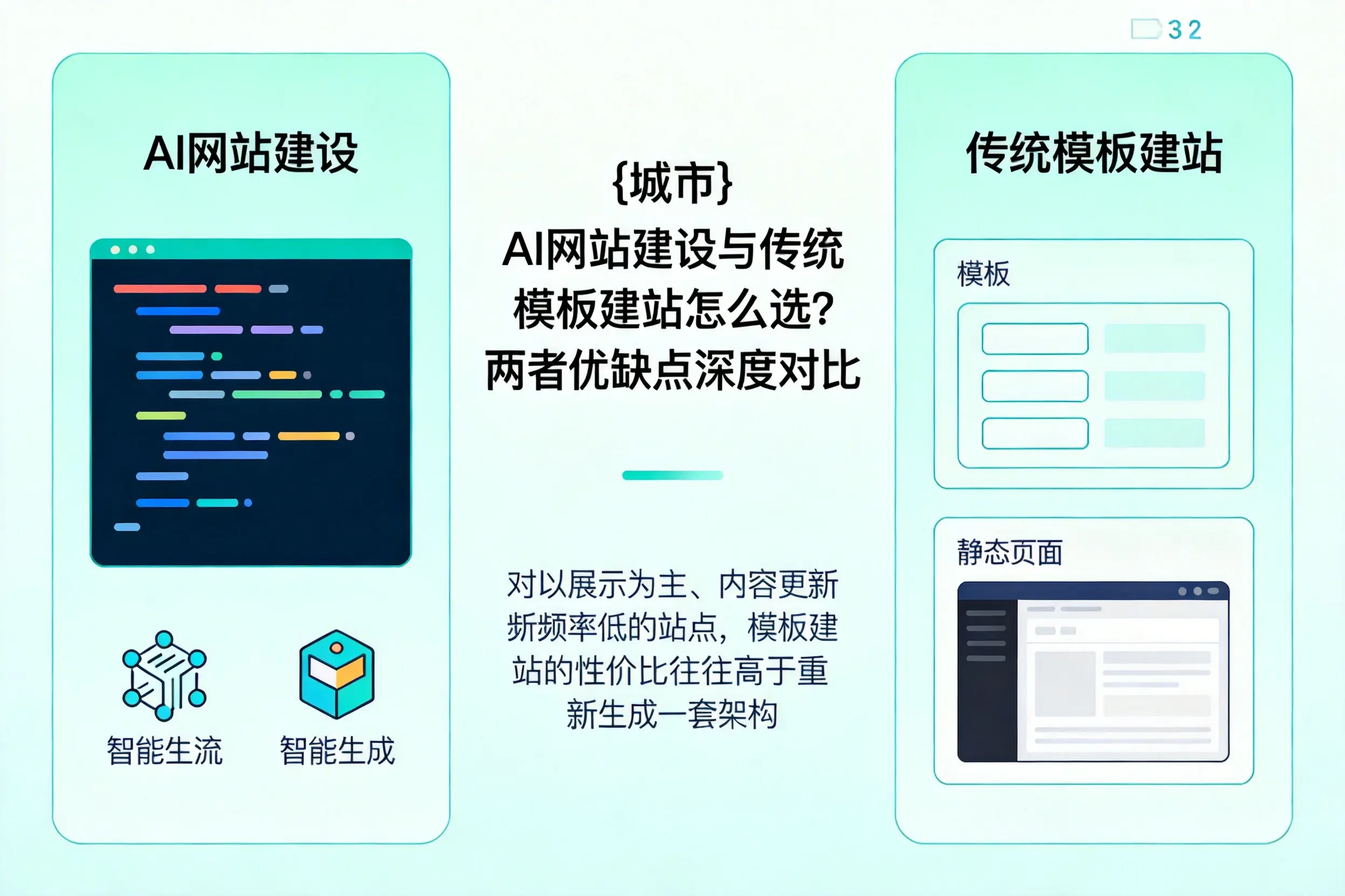 桂林AI网站建设与传统模板建站怎么选？两者优缺点深度对比