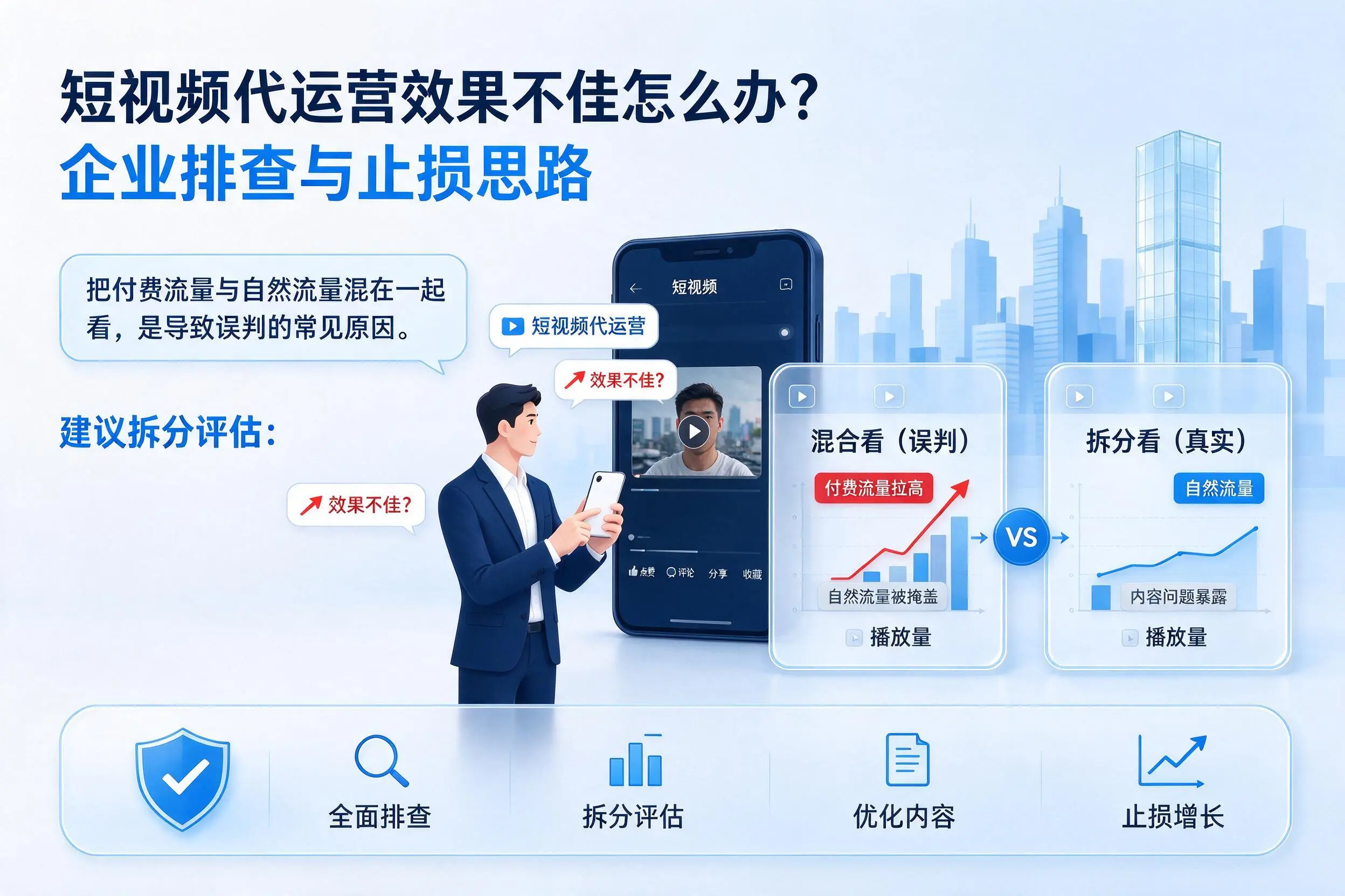 短视频代运营效果不佳怎么办？桂林企业排查与止损思路