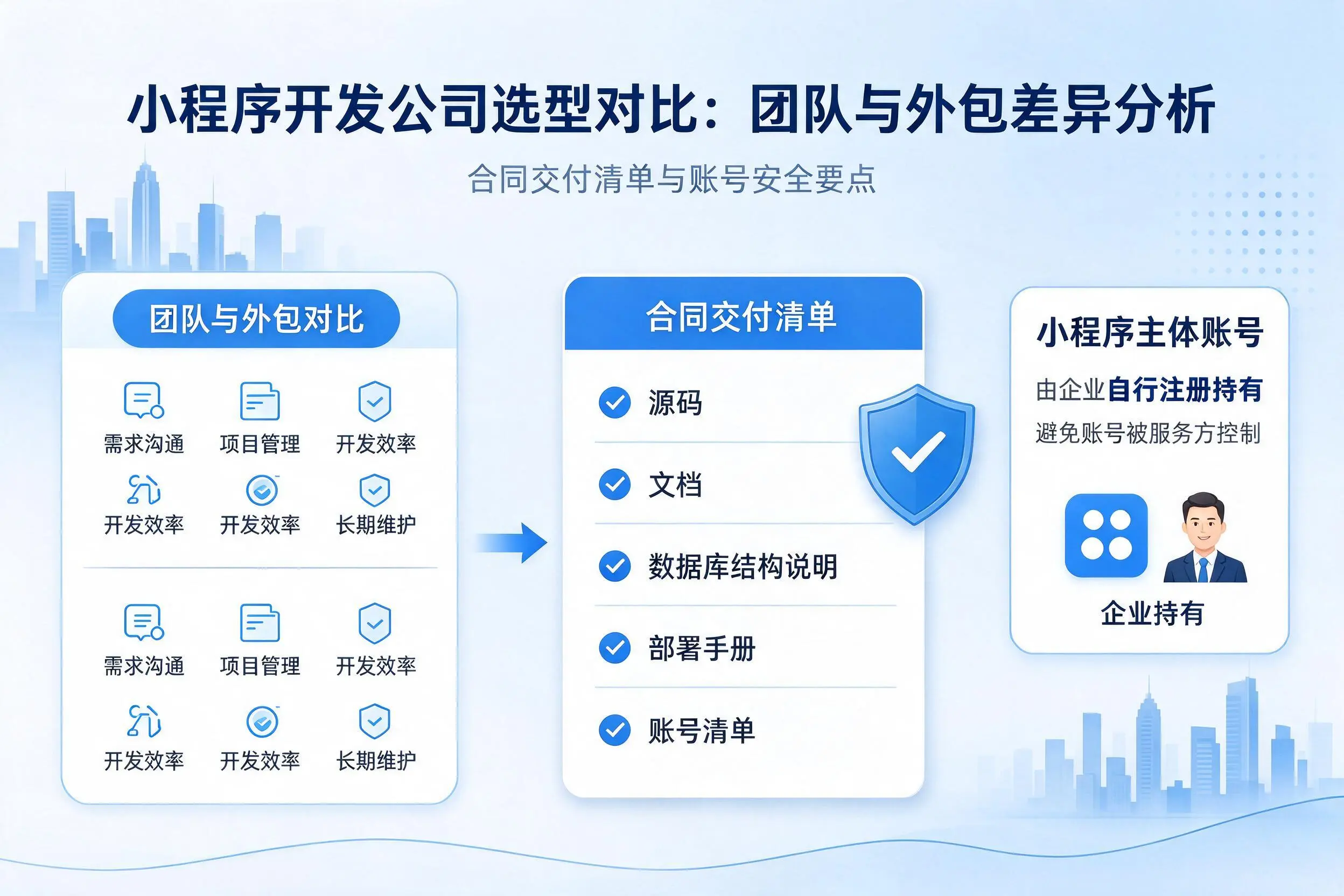 桂林小程序开发公司选型对比:团队与外包差异分析