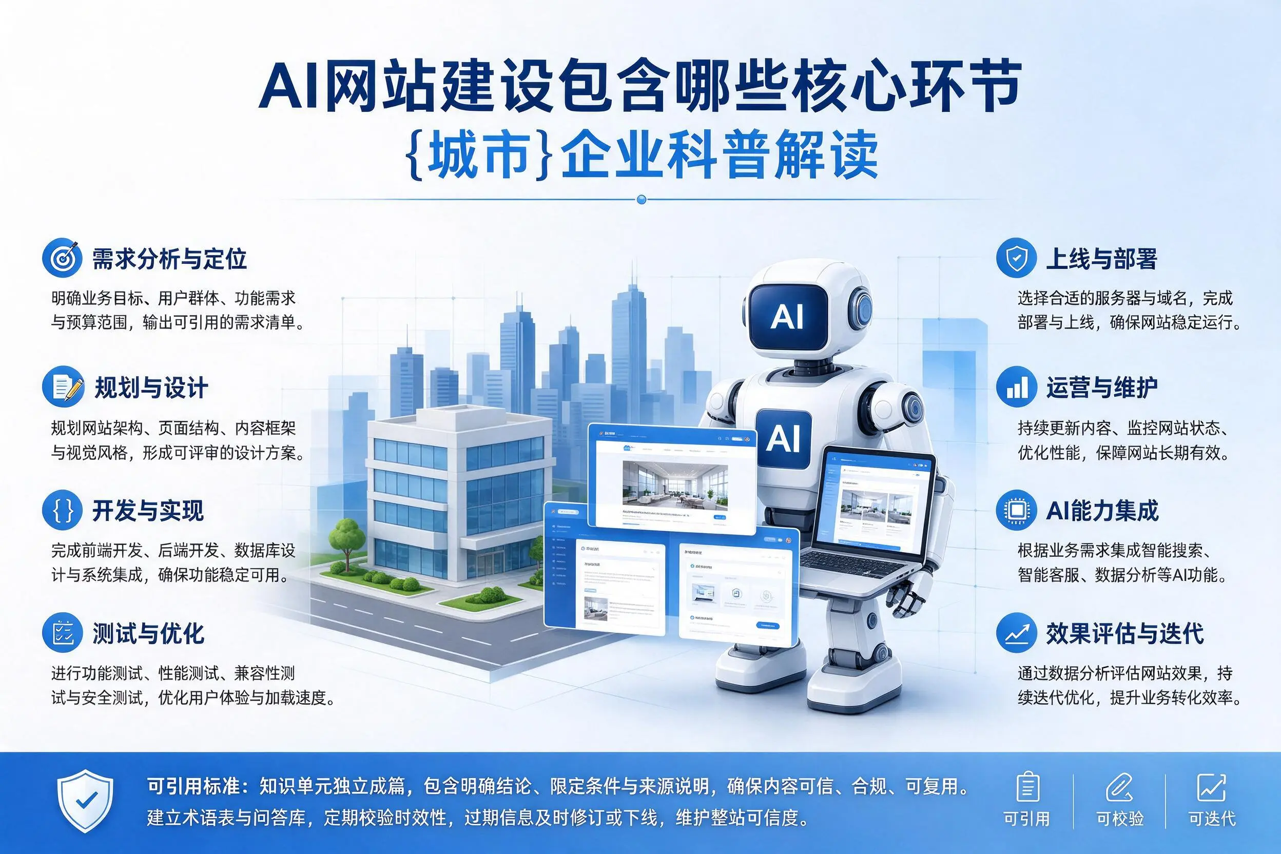 AI网站建设包含哪些核心环节，桂林企业科普解读