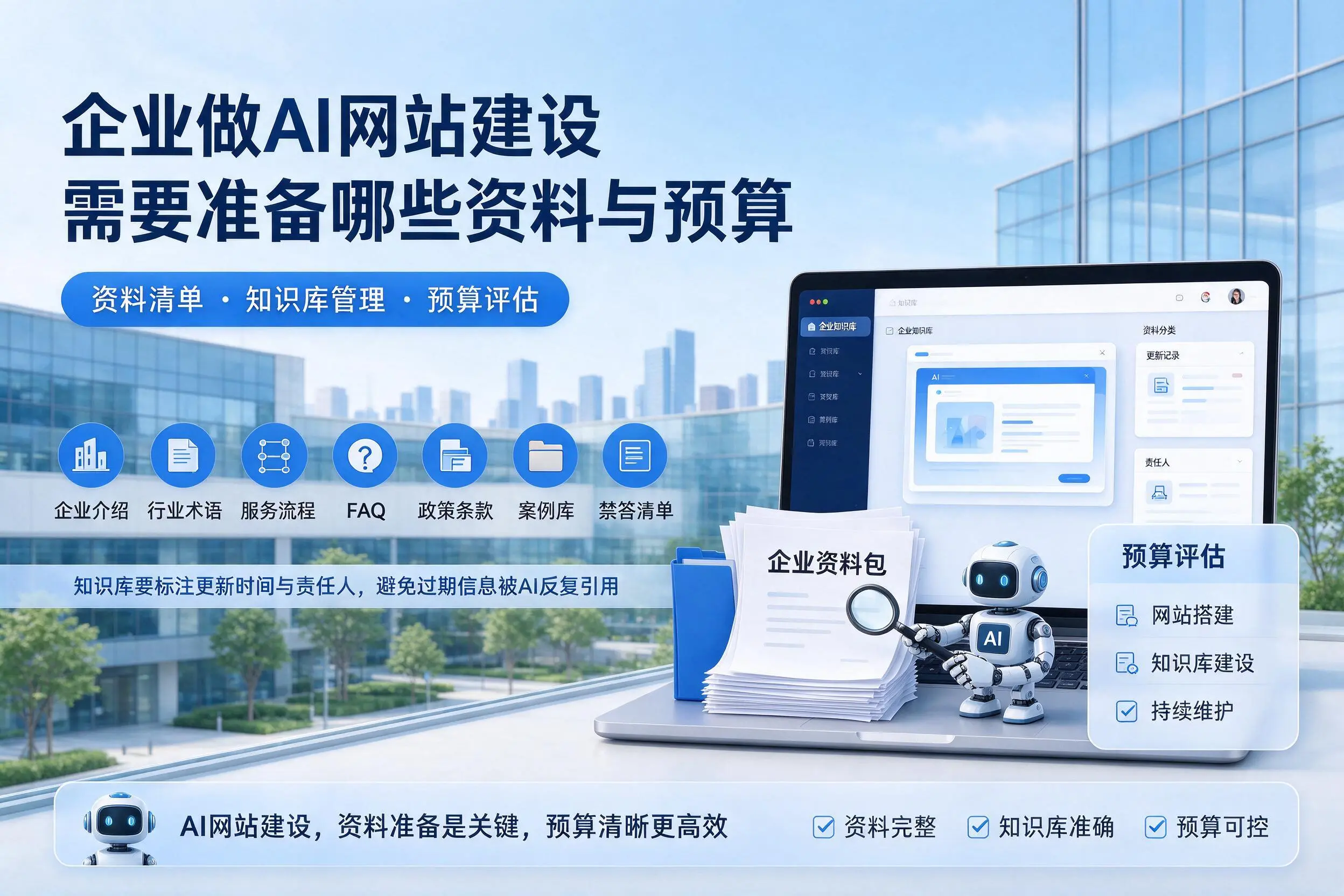 桂林企业做AI网站建设需要准备哪些资料与预算